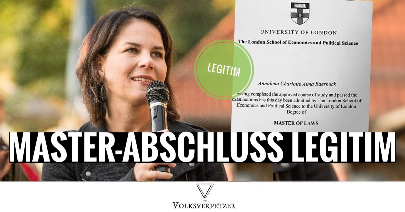 Plagiatsjäger zufrieden: Master-Abschluss von Baerbock ist völlig legitim – Faktencheck