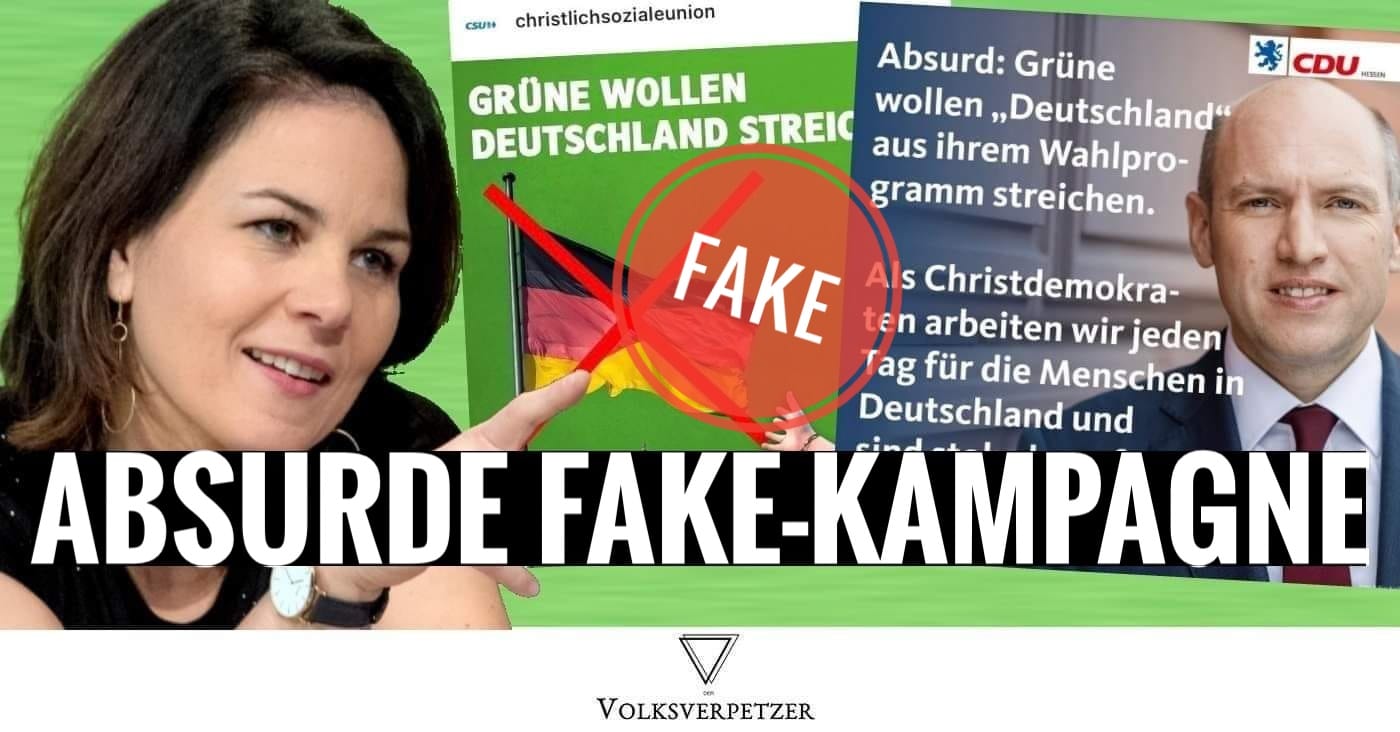 Grüne wollen „Deutschland“ BEIBEHALTEN: Absurde Fake-Kampagne der Union