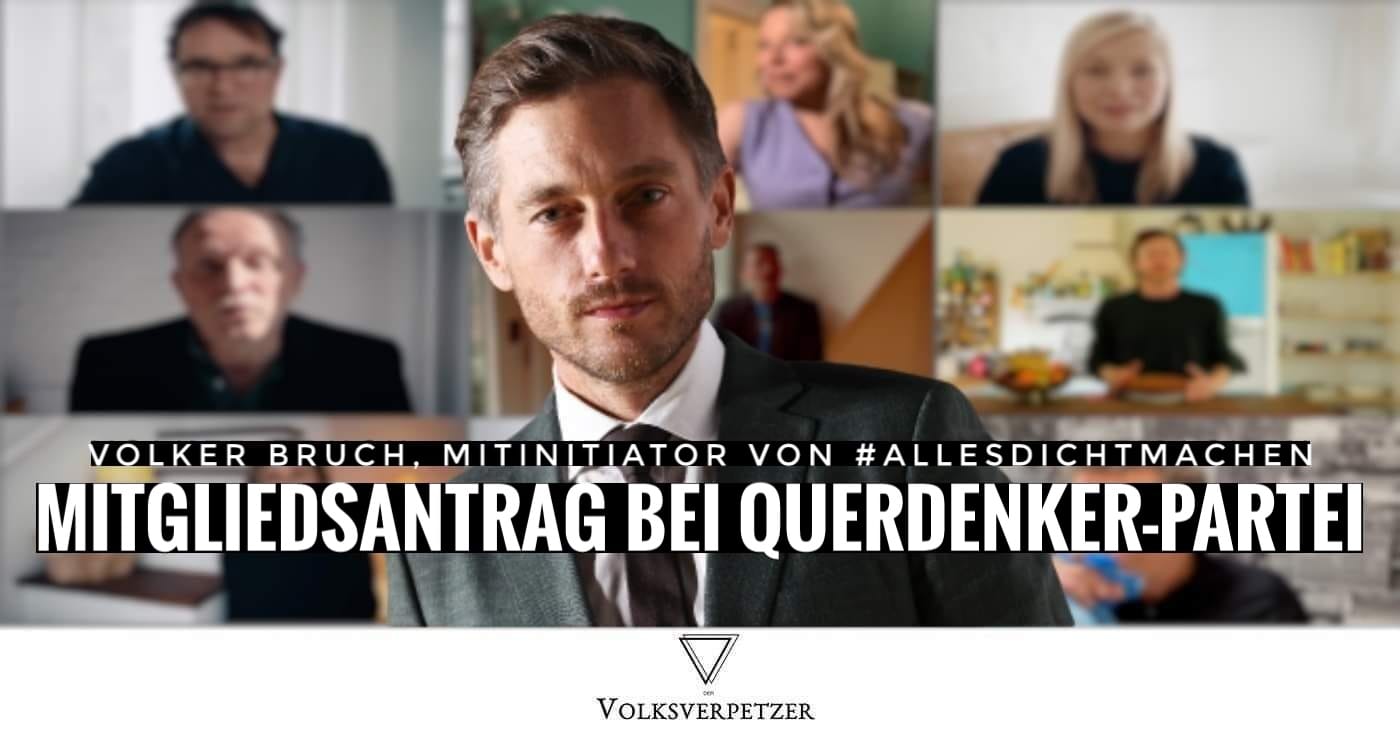 „Babylon Berlin“-Star Volker Bruch will sich bei „Querdenker“-Partei „dieBasis“ engagieren – #allesdichtmachen
