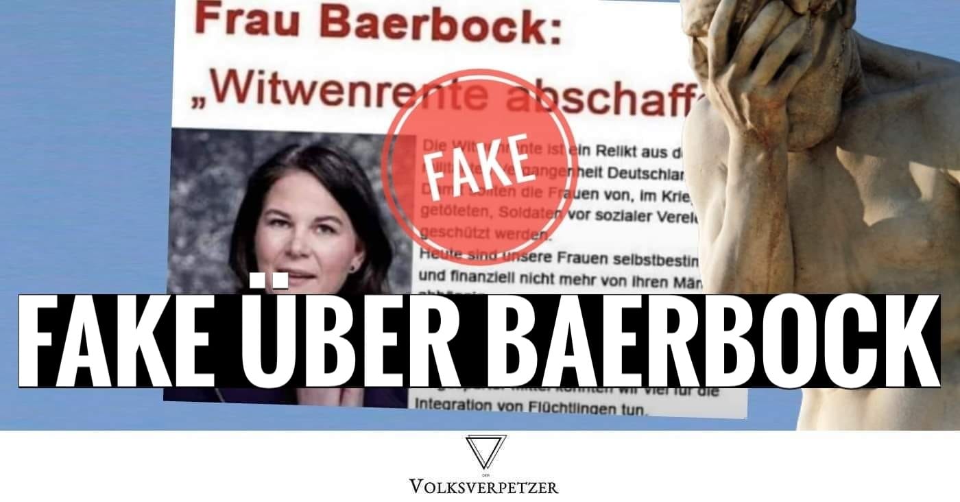 „Witwenrente“-Zitat ist ebenfalls frei erfunden: Schmutzkampagne gegen Baerbock setzt sich fort