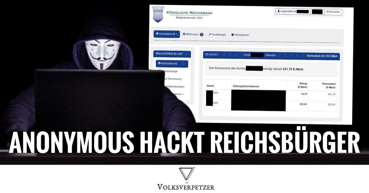 „Invasion ins Königreich Deutschland“: Anonymous nimmt Reichsbürger:innen-Strukturen „hopps“