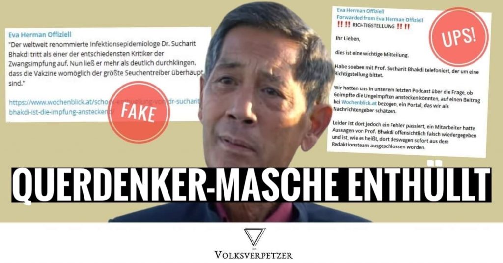 Querdenker Masche Bhakdi