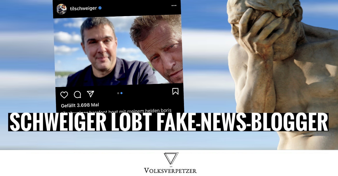Trauriger Abstieg: Til Schweiger posiert mit berüchtigtem Rechtsaußen-Fake-News-Blogger