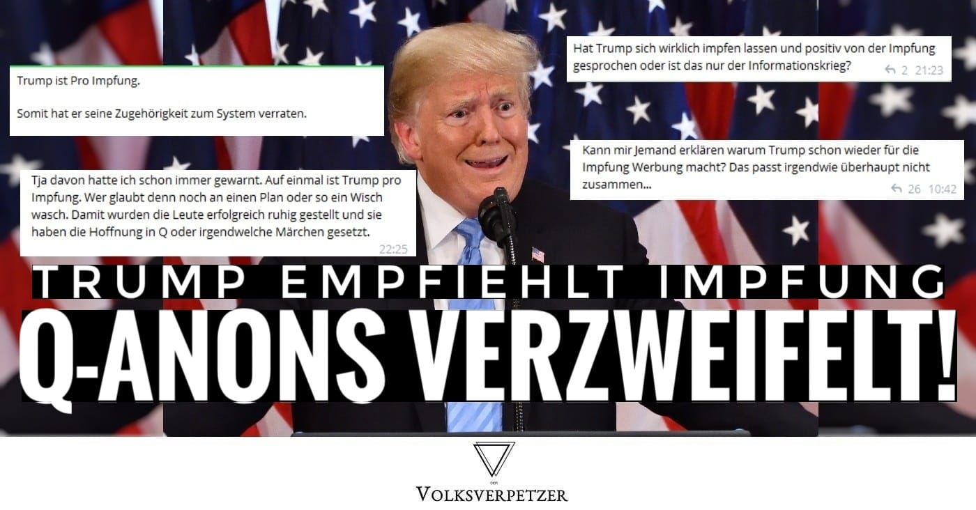 Trump empfiehlt Impfung: So verwirrt reagieren QAnon/Trump-Fans in Deutschland