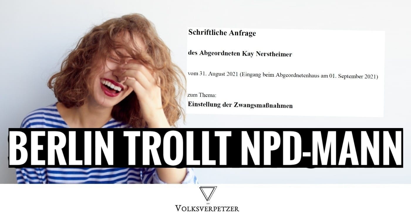 Berliner Senat trollt NPD-Abgeordneten nach lachhafter Anfrage