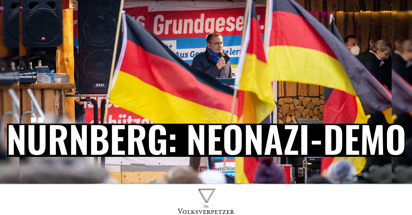 „Querdenken“-Demo in Nürnberg: Nur noch Neonazis & ihre Mitläufer