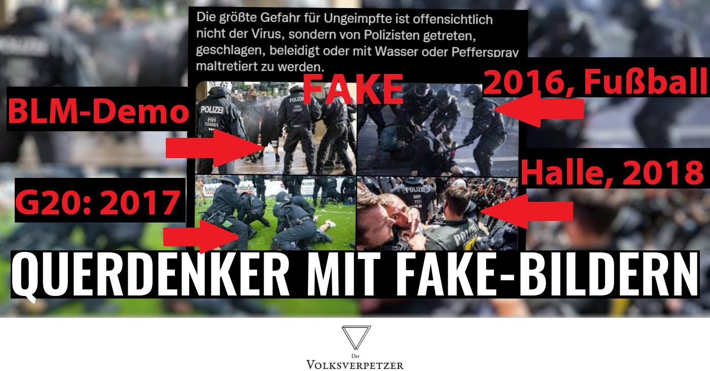 Fake! Diese Bilder zeigen Polizeigewalt gegen Linke, nicht Ungeimpfte