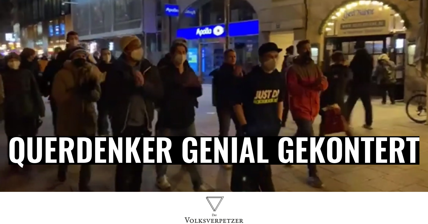 „Wir sind geboostert!“ Jugendliche sprengen Querdenker-Demo in München