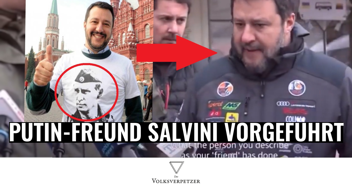 Putin-Freund Salvini wollte sich für Flüchtlingshilfe inszenieren & wird vorgeführt