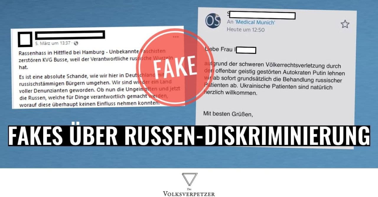 Reale & Fake Übergriffe auf russische Mitbürger: Fake News vergiften das gesellschaftliche Klima