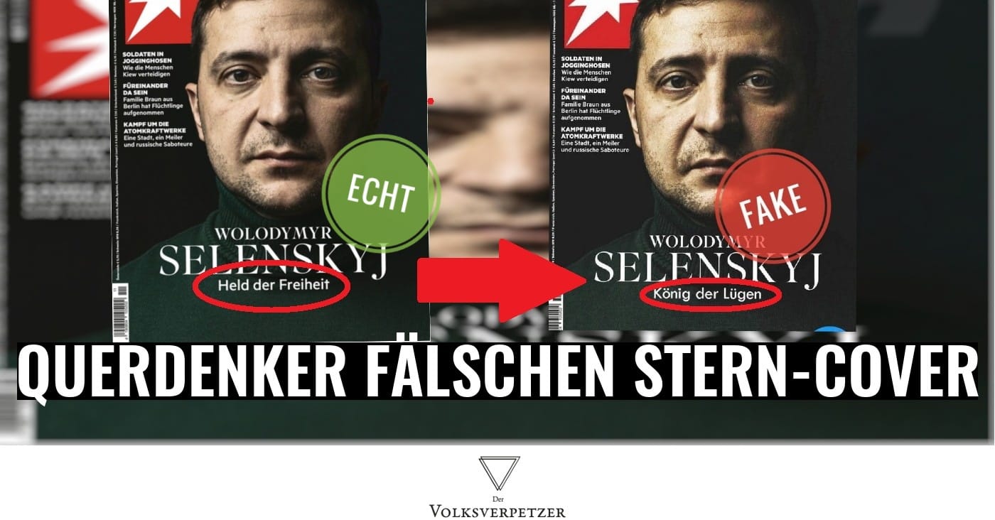 Querdenker verbreiten Fake-Stern-Cover über Selenskyj – „Held der Freiheit“