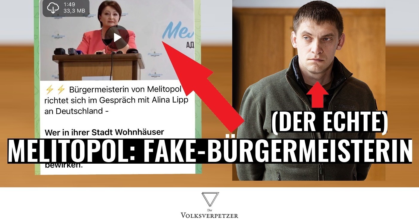 Pro-Russische Propaganda gaukelt euch Fake-Bürgermeisterin von Melitopol vor
