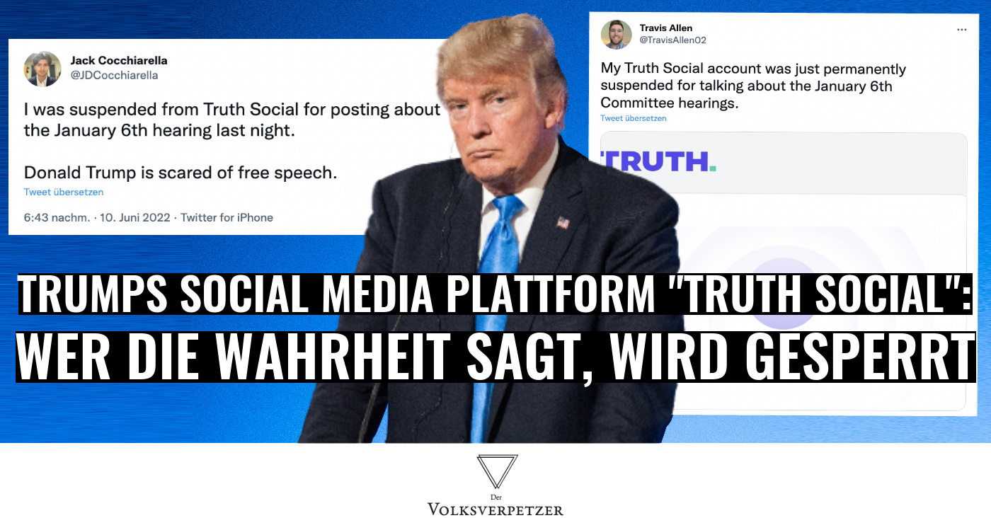 Wer auf Trumps Plattform „Truth Social“ die Wahrheit sagt, wird gesperrt