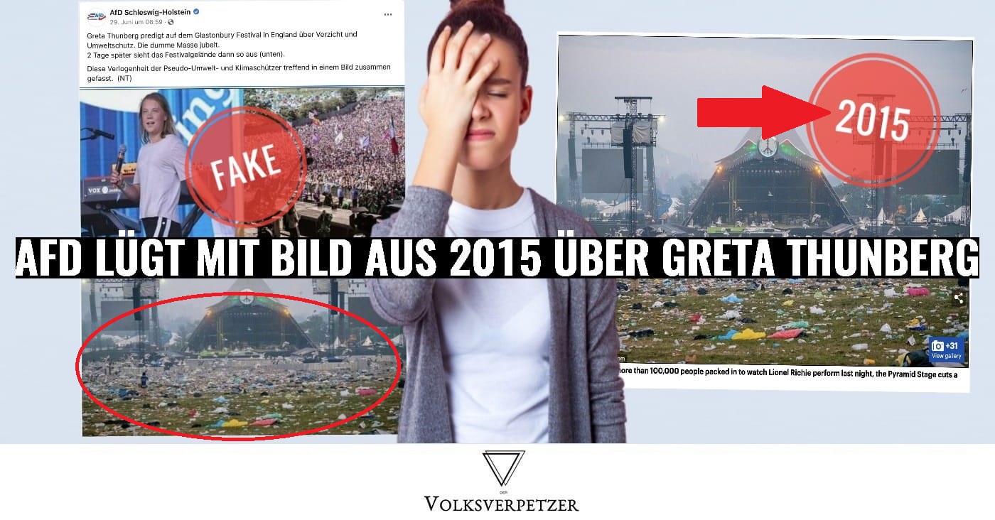 Müll-Bild von 2015: AfD lügt mal wieder über Greta Thunberg