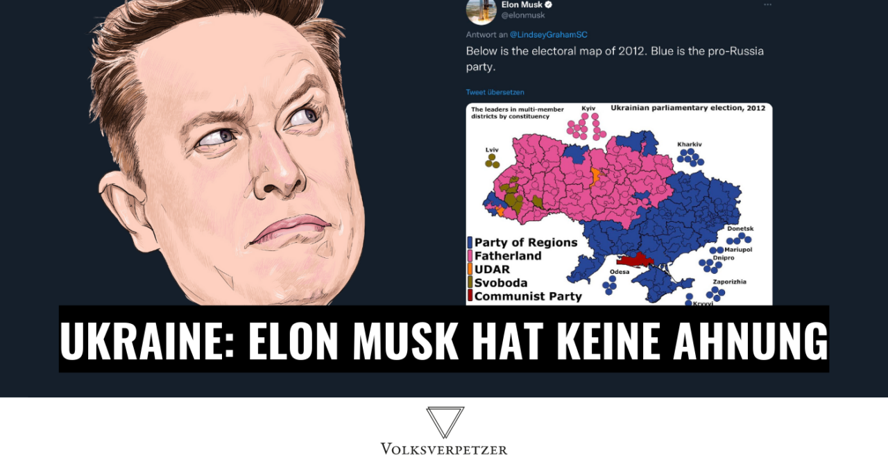 Nein Elon Musk, die Ostukraine bevorzugt nicht Russland
