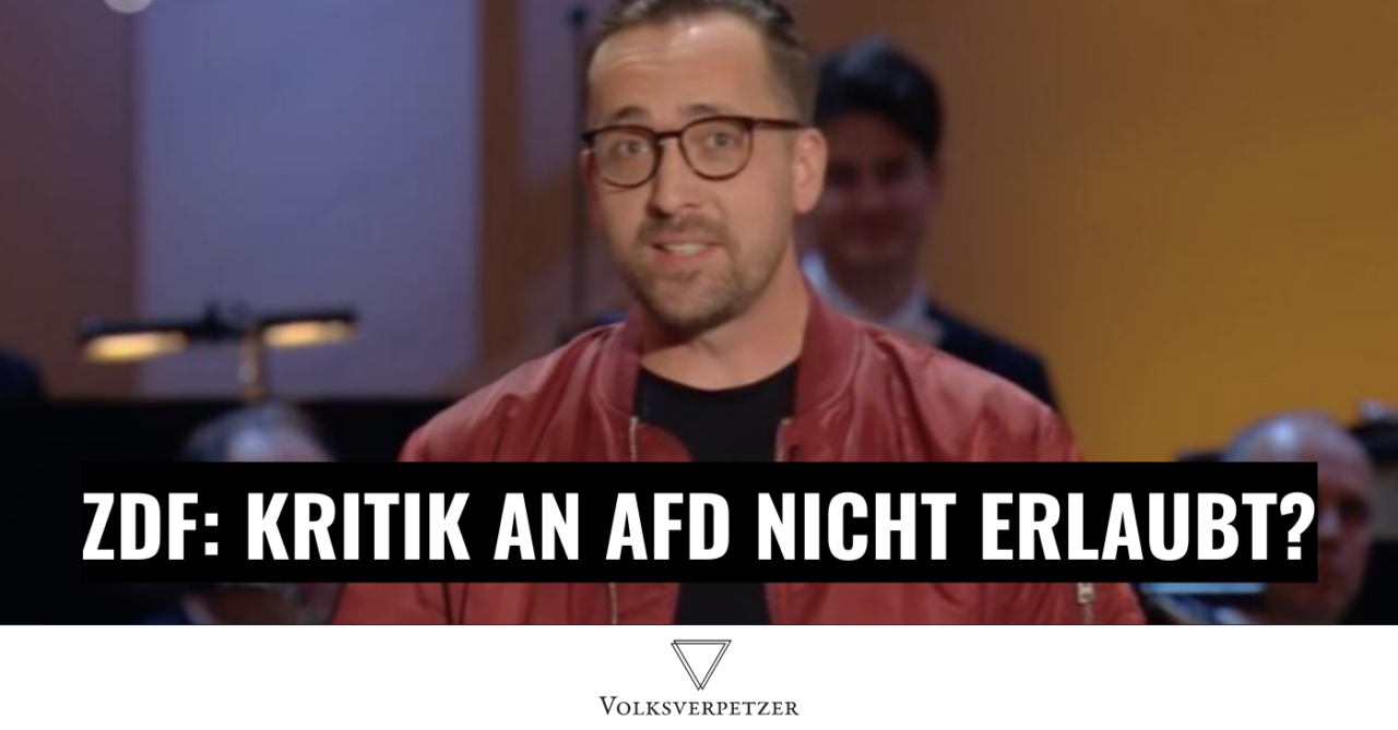 ZDF zensiert AfD-kritische Rede von Danger Dan