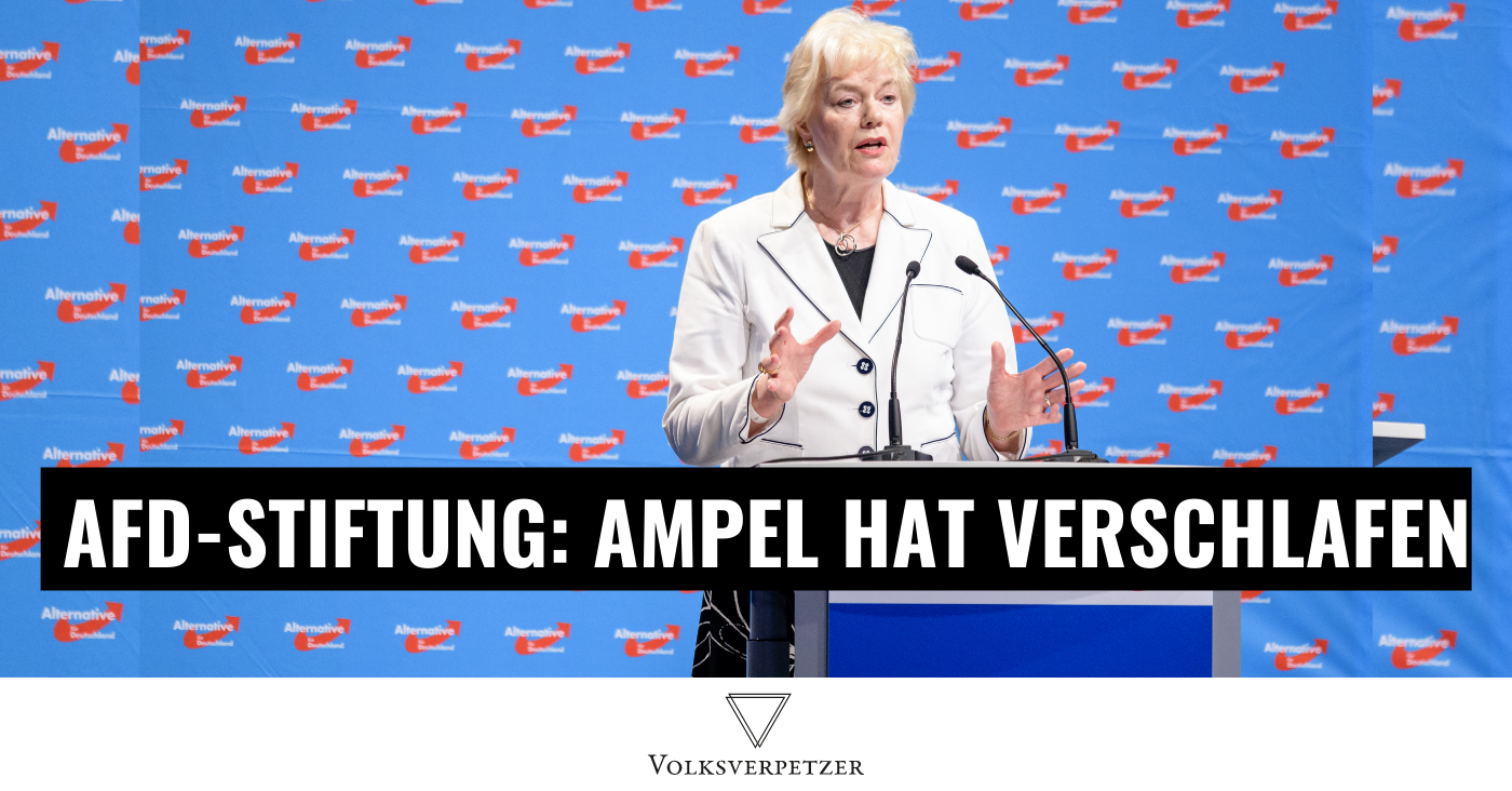 Wenn die AfD-Stiftung jetzt Staats-Millionen erhält, dann wegen der Ampel