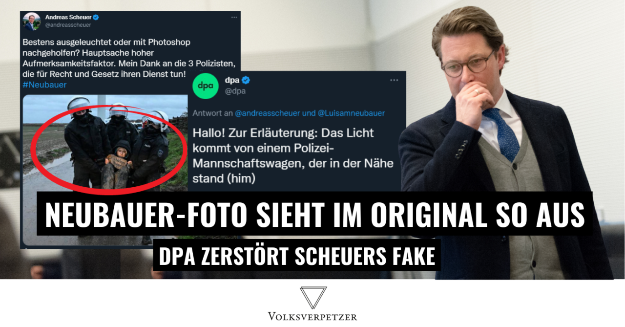 CSU-Politiker Scheuer blamiert sich mit Fake über Luisa Neubauer