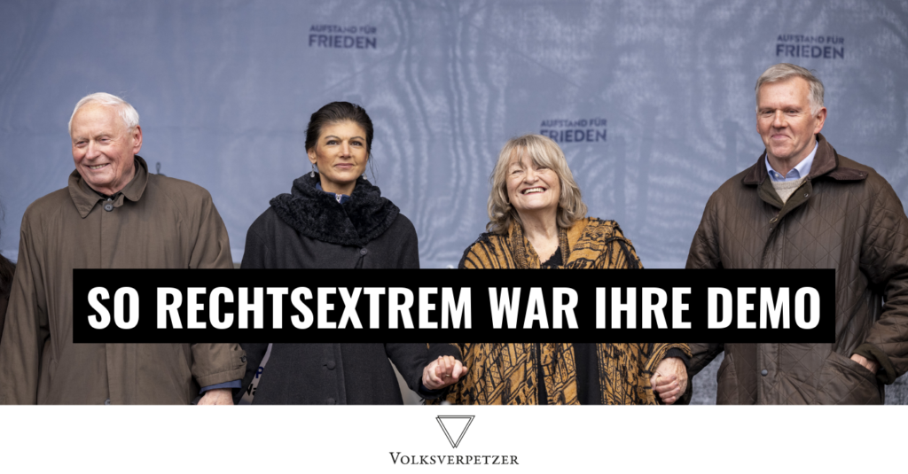 Demo Wagenknecht rechtsextrem
