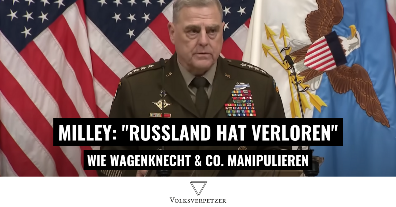 „Russland hat verloren“: US-General Milley widerspricht Wagenknecht-Manifest