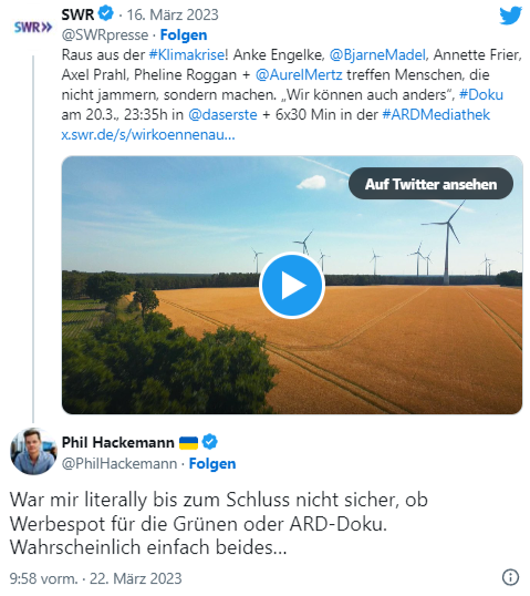 Union & FDP wollen Doku über deutsche Innovationen canceln!