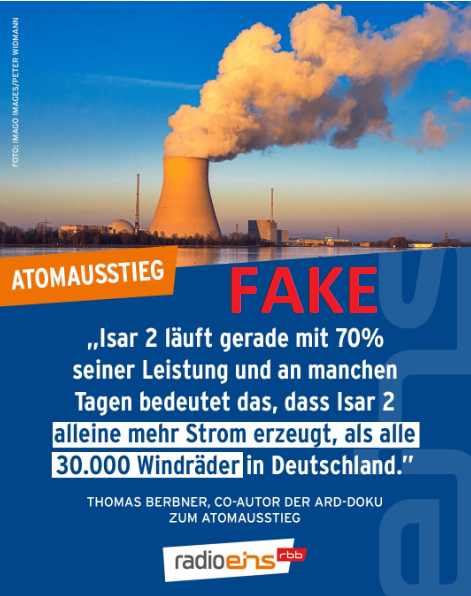 Atomausstieg: Wie der ÖRR Fake News FÜR Atomkraft verbreitet