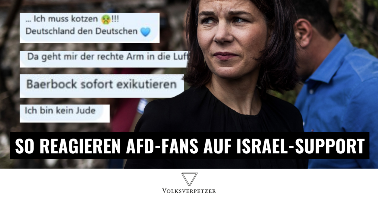 So ekelhaft reagieren AfD-Fans auf Baerbock-Support für Israel