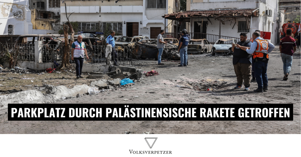 Faktencheck: Krankenhaus-Parkplatz durch palästinensische Rakete getroffen