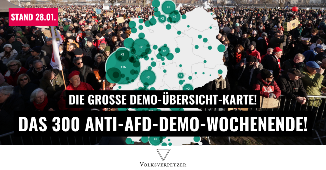 Fast 300 Demos: Die große Demokarte fürs Wochenende (Stand 28.01.)