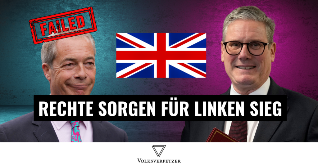 Die Wahl in Großbritannien wurde von Keir Starmer gewonnen, auch dank Nigel Farage, der die rechten Stimmen zersplitterte.