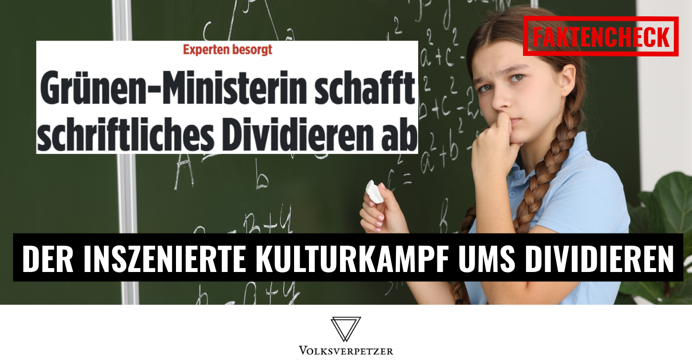 Ein inszenierter Kulturkampf: Dividieren in Niedersachsen nicht abgeschafft