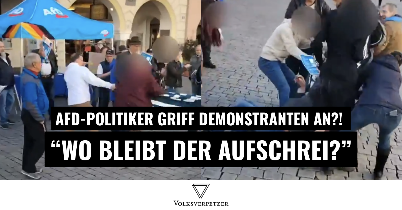 Rosenheim: AfD-Politiker griff Demonstranten an – aber gegen die wird ermittelt?