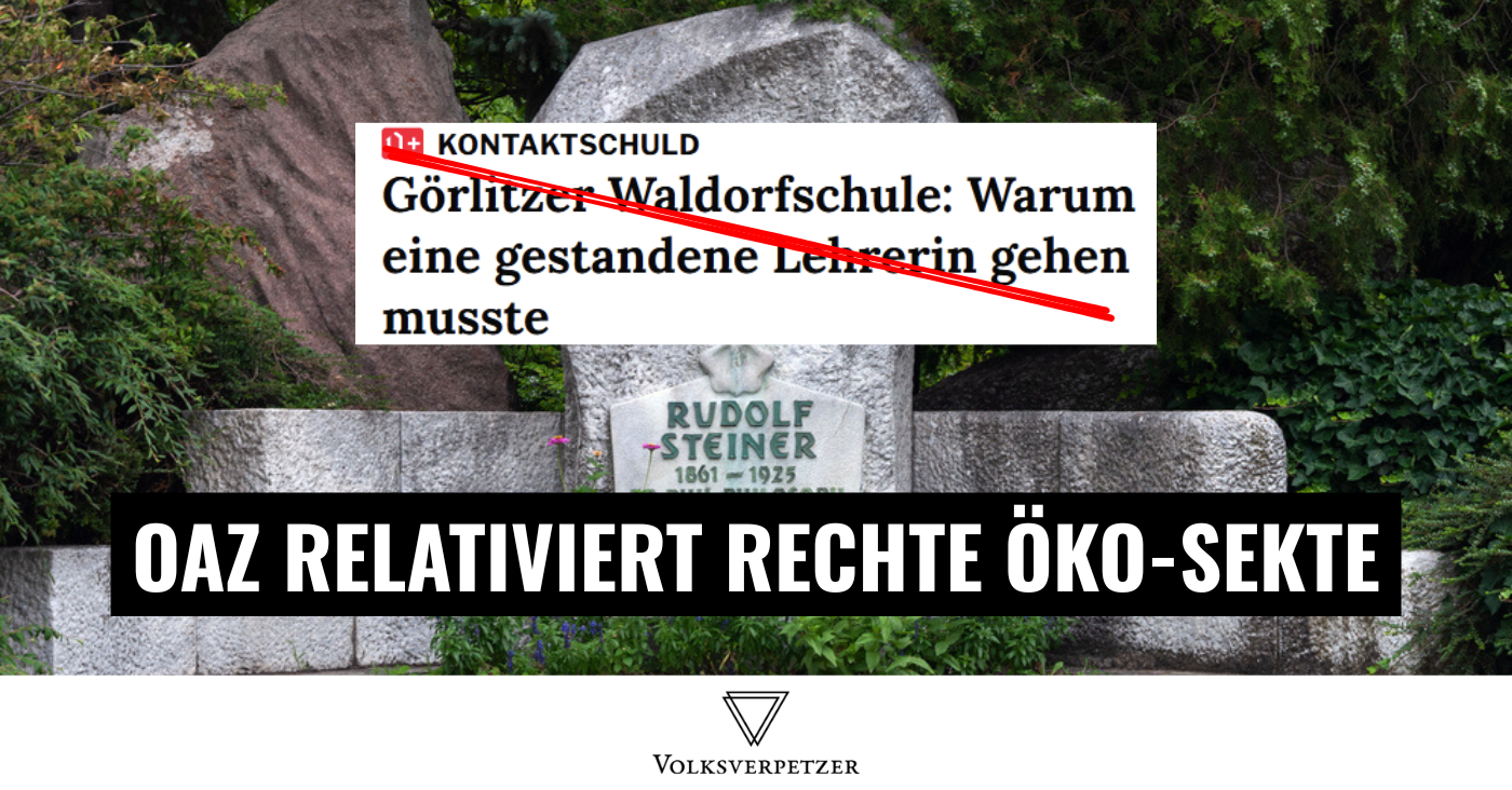 Jetzt auch noch rechte Esoteriker: „Ostdeutsche Allgemeine“ relativiert Kritik an Öko-Sekte